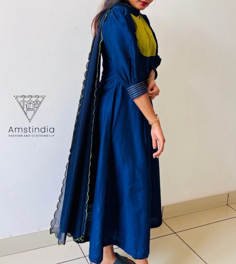 Ethnic kurta with Twin Dupatta-00010 - Image 8