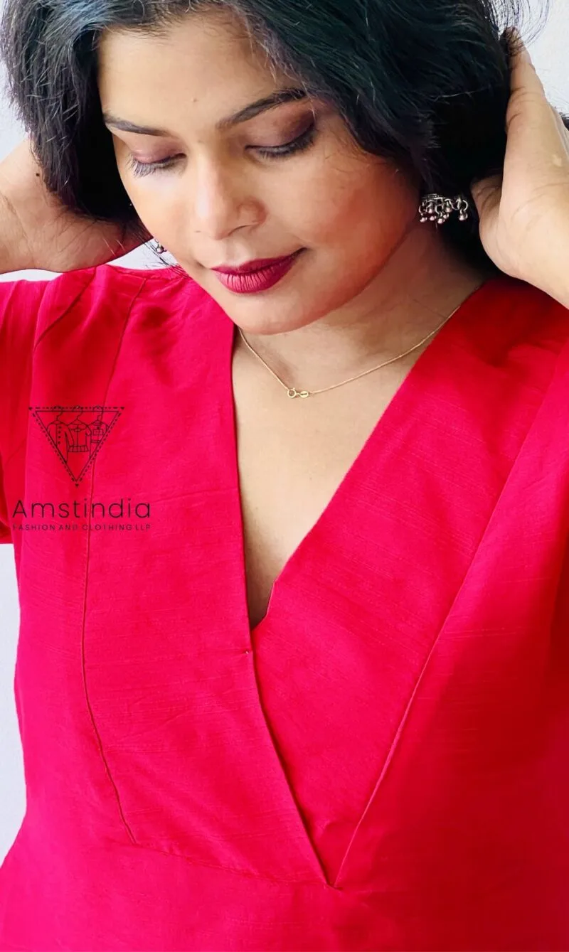 Ethnic kurta with twin dupatta set | 00009 - Image 2